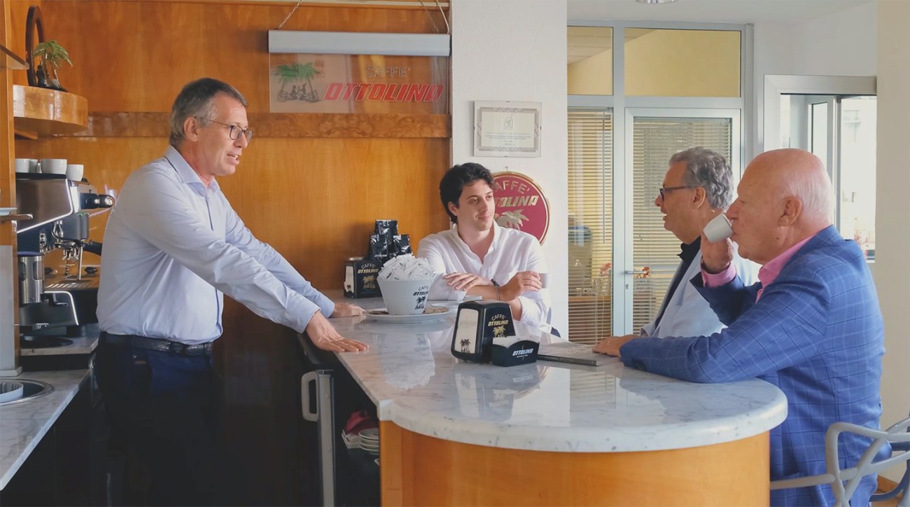 The Ottolina family at Caffè Ottolina